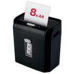 Rexel ProMax RPS812 Aktenvernichter mit Streifenschnitt bis 8 Blatt schwarz