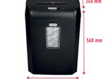 Rexel ProMax RSX1035 Aktenvernichter mit Partikelschnitt bis 10 Blatt schwarz