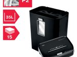 Rexel ProMax RSS1535 Aktenvernichter mit Streifenschnitt bis 15 Blatt schwarz