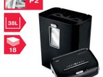 Rexel ProMax RSS1838 Aktenvernichter mit Streifenschnitt bis 18 Blatt schwarz