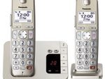 Panasonic Schnurloses Telefon-Set mit Anrufbeantworter KX-TGE262GN champagner