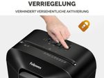 Fellowes Powershred LX41 Aktenvernichter mit Partikelschnitt bis 8 Blatt schwarz