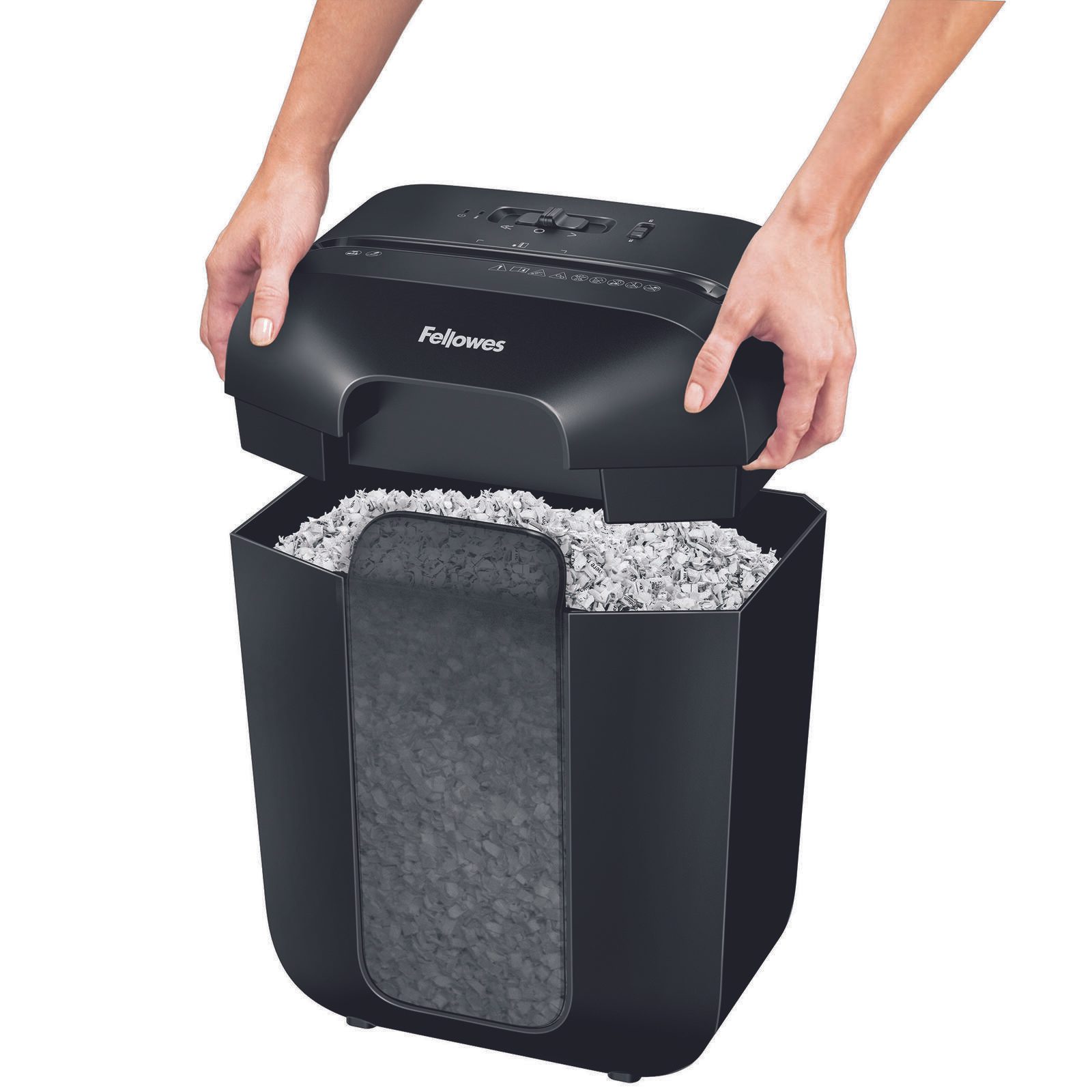 Fellowes Powershred LX41 Aktenvernichter mit Partikelschnitt bis 8 Blatt schwarz