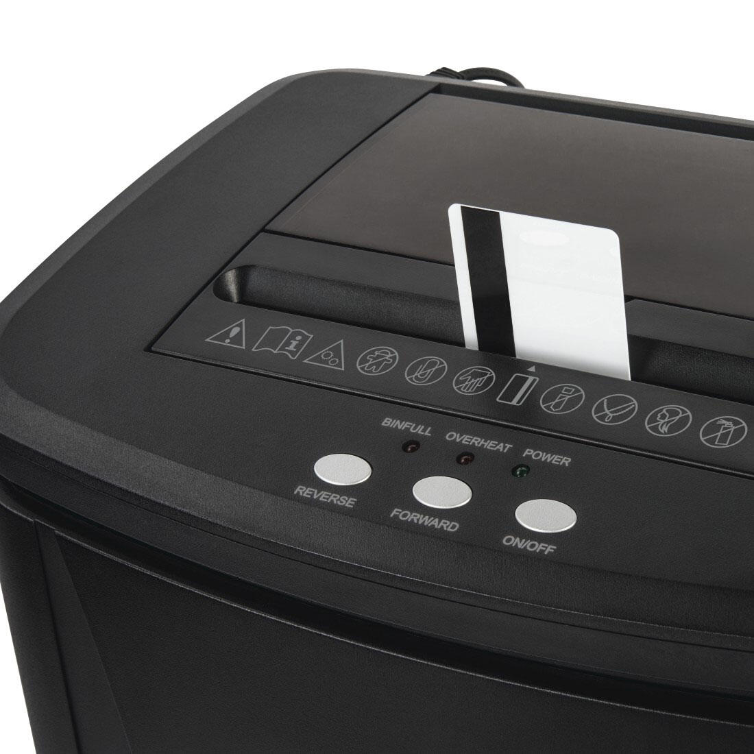 Hama Premium AutoM120 Aktenvernichter mit Partikelschnitt bis 120 Blatt schwarz