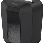 Fellowes LX50 Aktenvernichter mit Partikelschnitt bis 9 Blatt schwarz