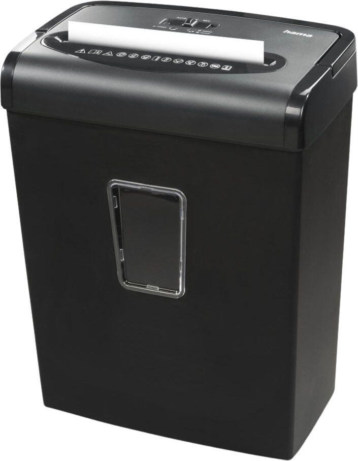 Hama Premium M8+ Aktenvernichter mit Partikelschnitt bis 8 Blatt schwarz