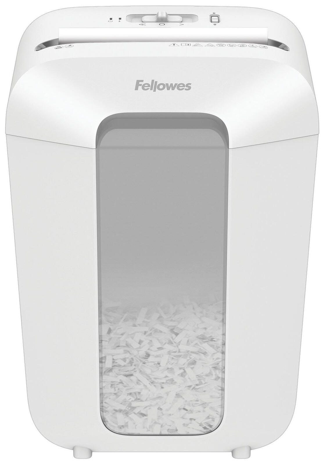 Fellowes Powershred LX70 Aktenvernichter mit Partikelschnitt bis 11 Blatt weiß