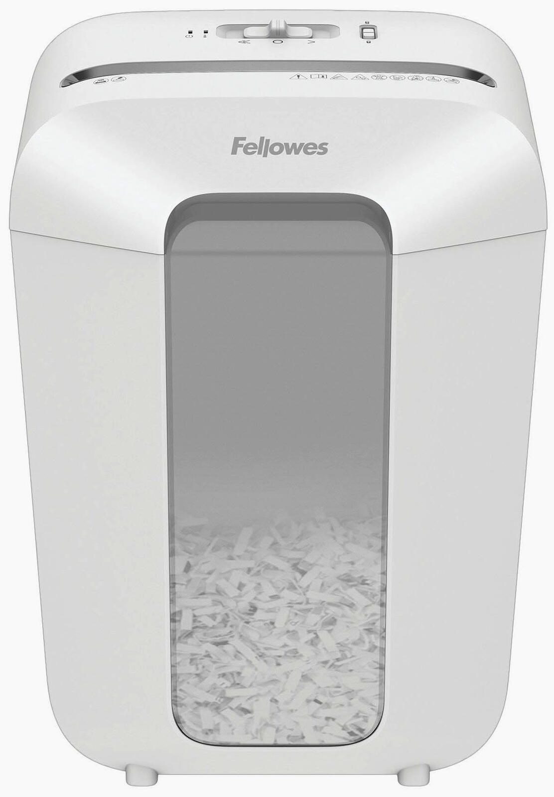 Fellowes Powershred LX70 Aktenvernichter mit Partikelschnitt bis 11 Blatt weiß