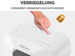 Fellowes Powershred LX70 Aktenvernichter mit Partikelschnitt bis 11 Blatt weiß