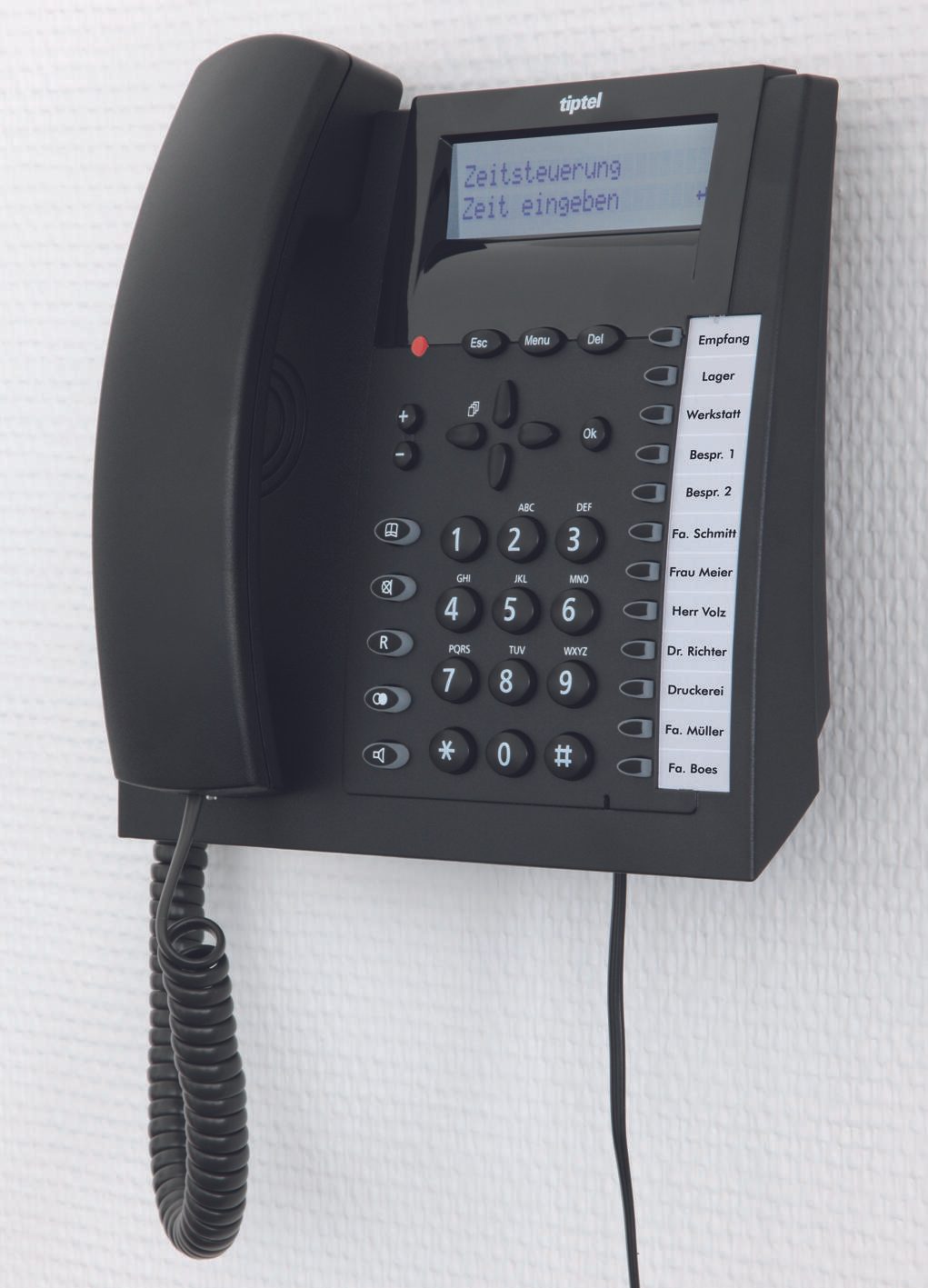 tiptel 1020 Schnurgebundenes Telefon schwarz