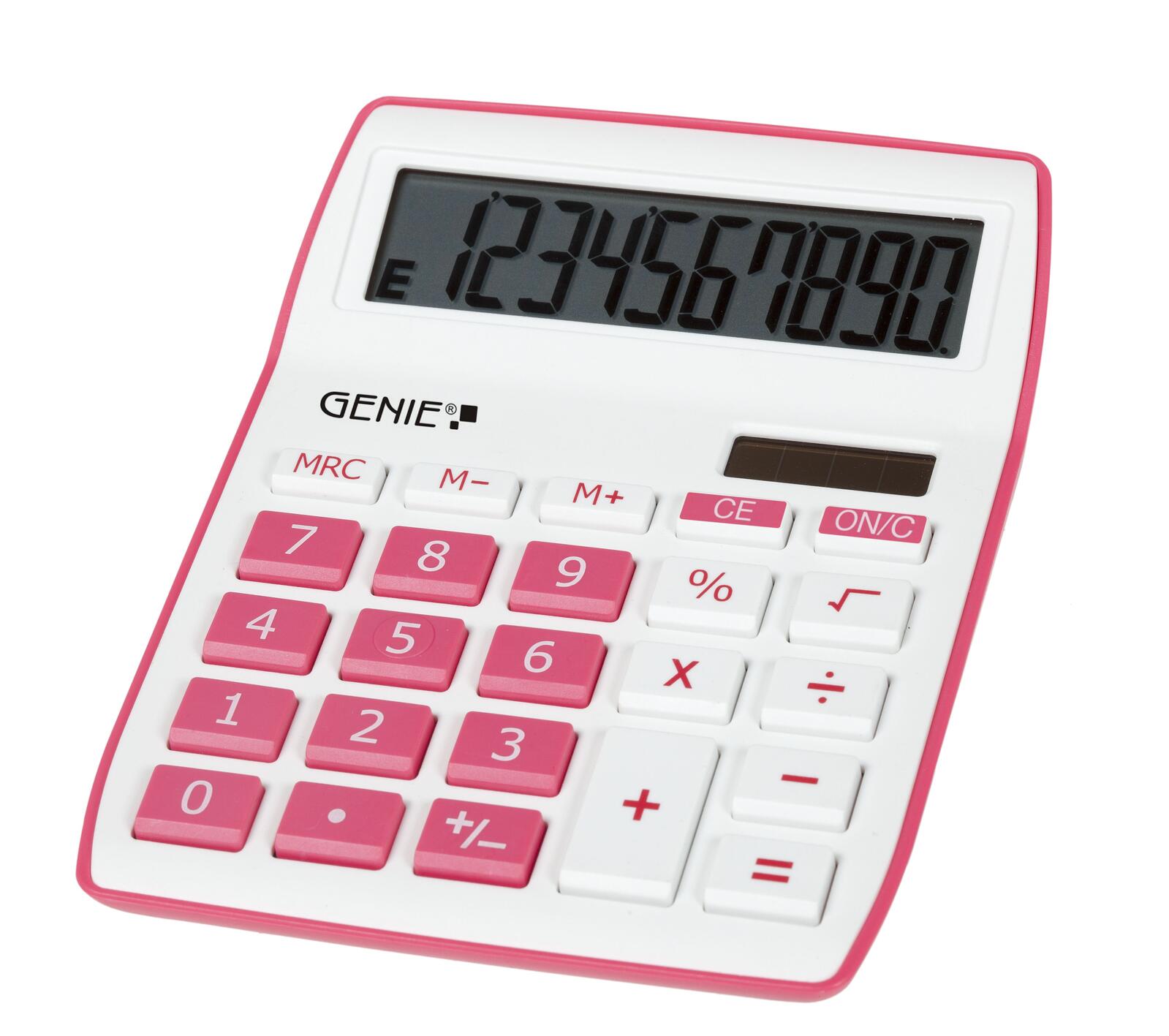 GENIE Tischrechner 840p weiß/pink