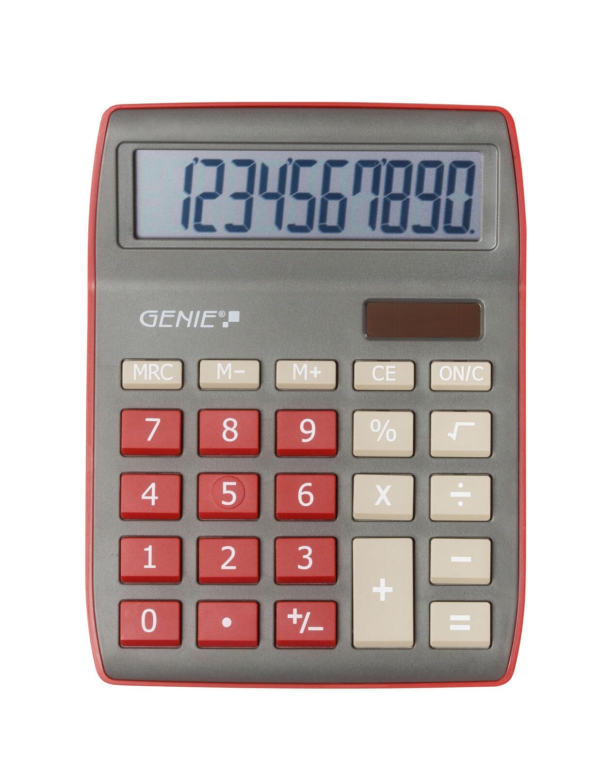 GENIE Tischrechner 840 DR dunkelrot/grau