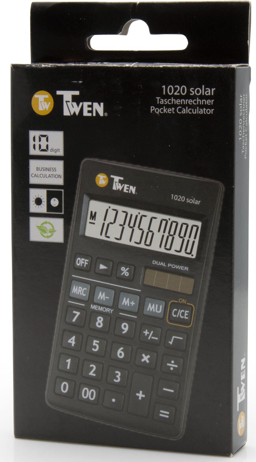 TWEN Taschenrechner 1020S schwarz