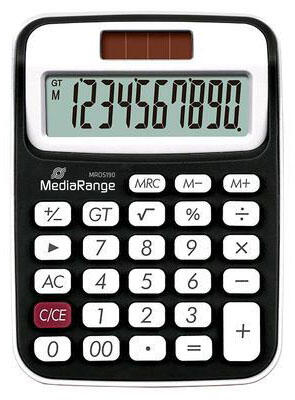 MediaRange Taschenrechner MROS190 schwarz/weiß