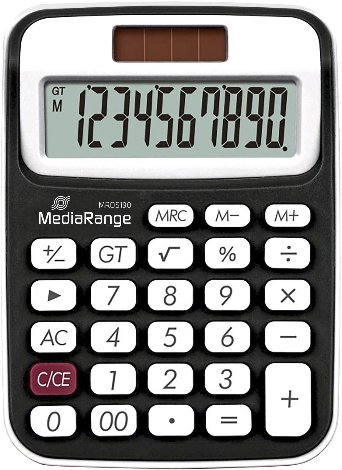 MediaRange Taschenrechner MROS190 schwarz/weiß