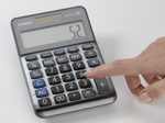 CASIO Tischrechner MS-100FM grau