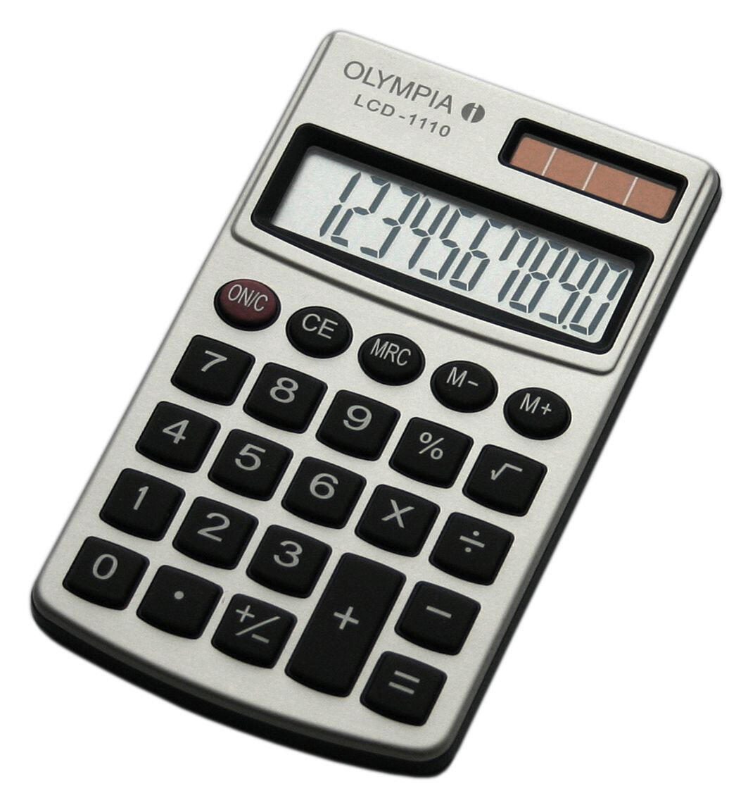 OLYMPIA Taschenrechner LCD-1110 silber