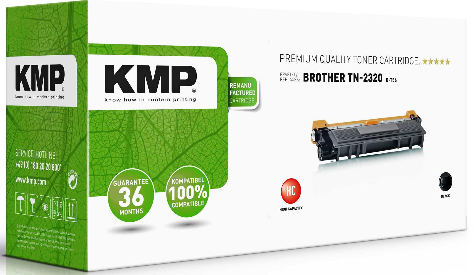 KMP Toner B-T56 schwarz kompatibel zu brother TN-2320