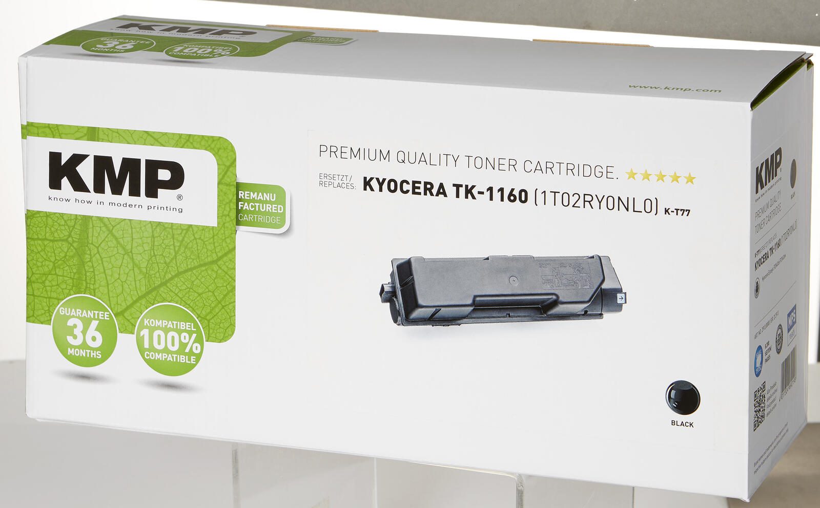 KMP Toner K-T77 schwarz kompatibel zu KYOCERA TK-1160