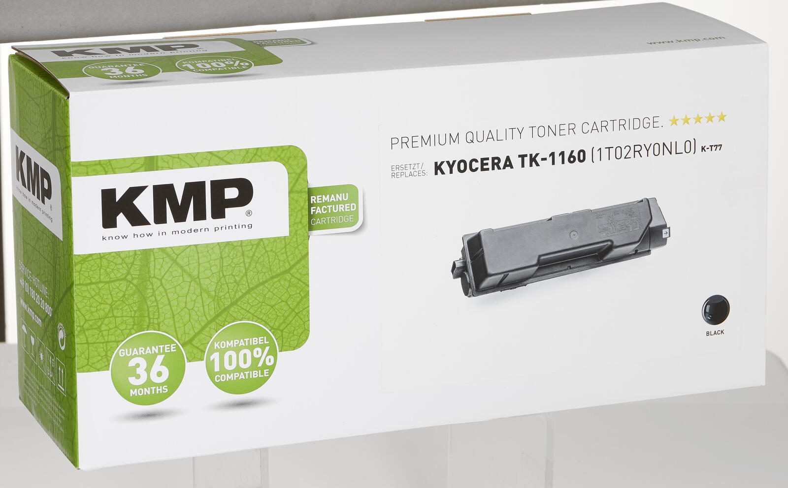 KMP Toner K-T77 schwarz kompatibel zu KYOCERA TK-1160