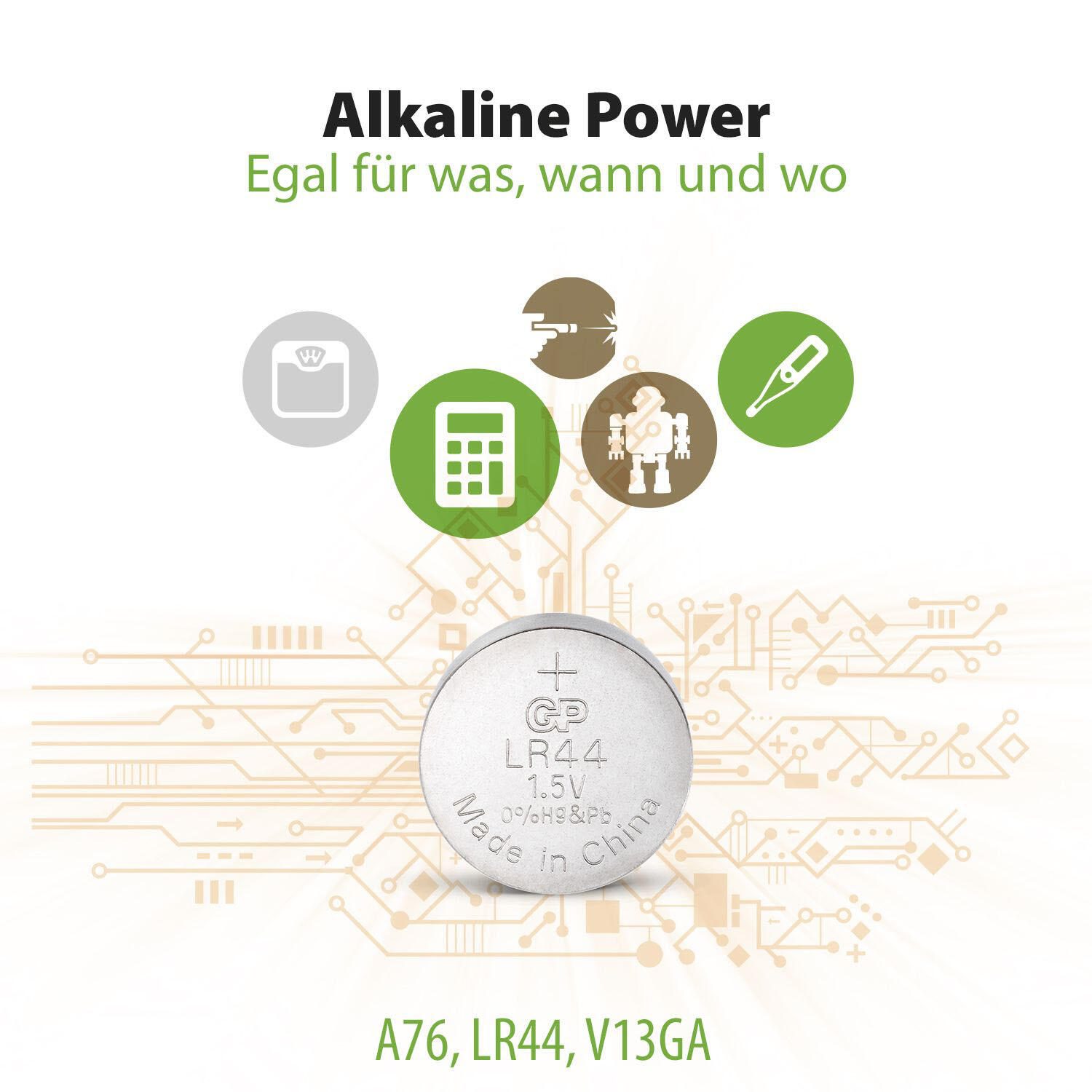 GP Knopfzellen 1.5 V
