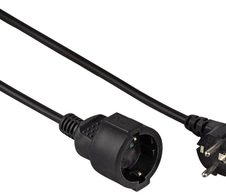 Hama Verlängerungskabel 10 m schwarz
