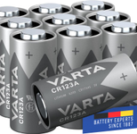 VARTA LITHIUM Cylindrical CR123A Megablister 10