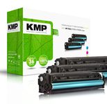 KMP Toner H-T189CMY cyan, magenta, gelb kompatibel zu HP 312A (CF440AM), 3er-Set