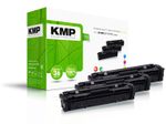 KMP Toner H-T215VX cyan, magenta, gelb kompatibel zu HP 201X (CF253XM), 3er-Set