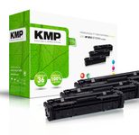 KMP Toner H-T215VX cyan, magenta, gelb kompatibel zu HP 201X (CF253XM), 3er-Set