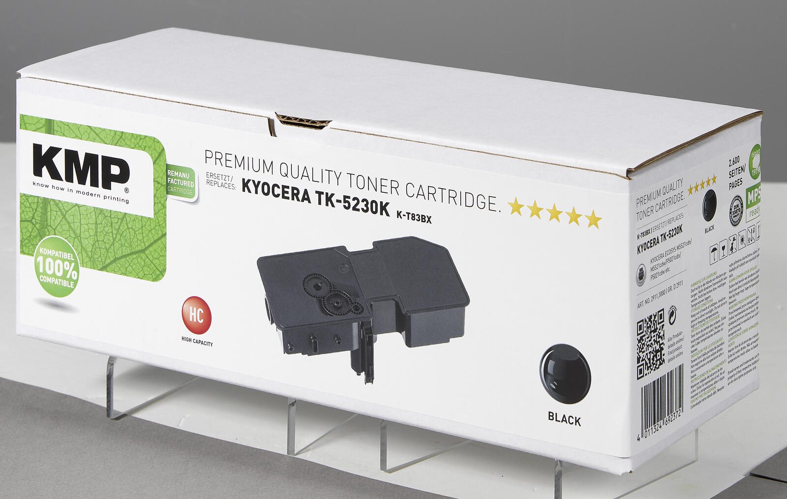 KMP Toner K-T83BX schwarz kompatibel zu KYOCERA TK-5230K