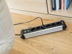 brennenstuhl Steckdosenleiste mit Schalter Premium-Alu-Line  3 m