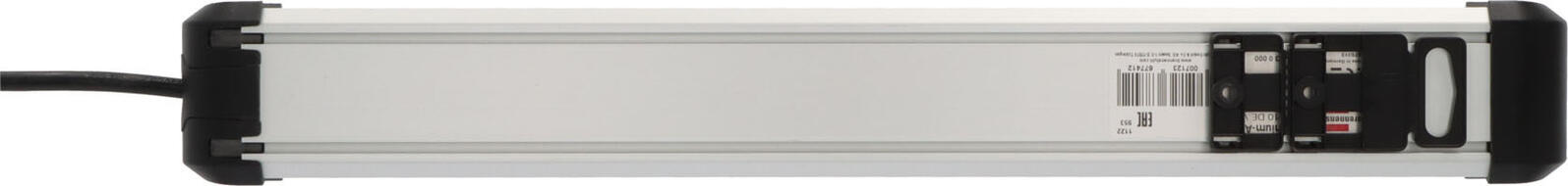 brennenstuhl Steckdosenleiste mit Schalter Premium-Alu-Line  3 m