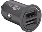goobay 24W 2x USB-A Kfz-Ladegerät, schwarz