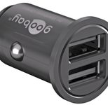 goobay 24W 2x USB-A Kfz-Ladegerät, schwarz