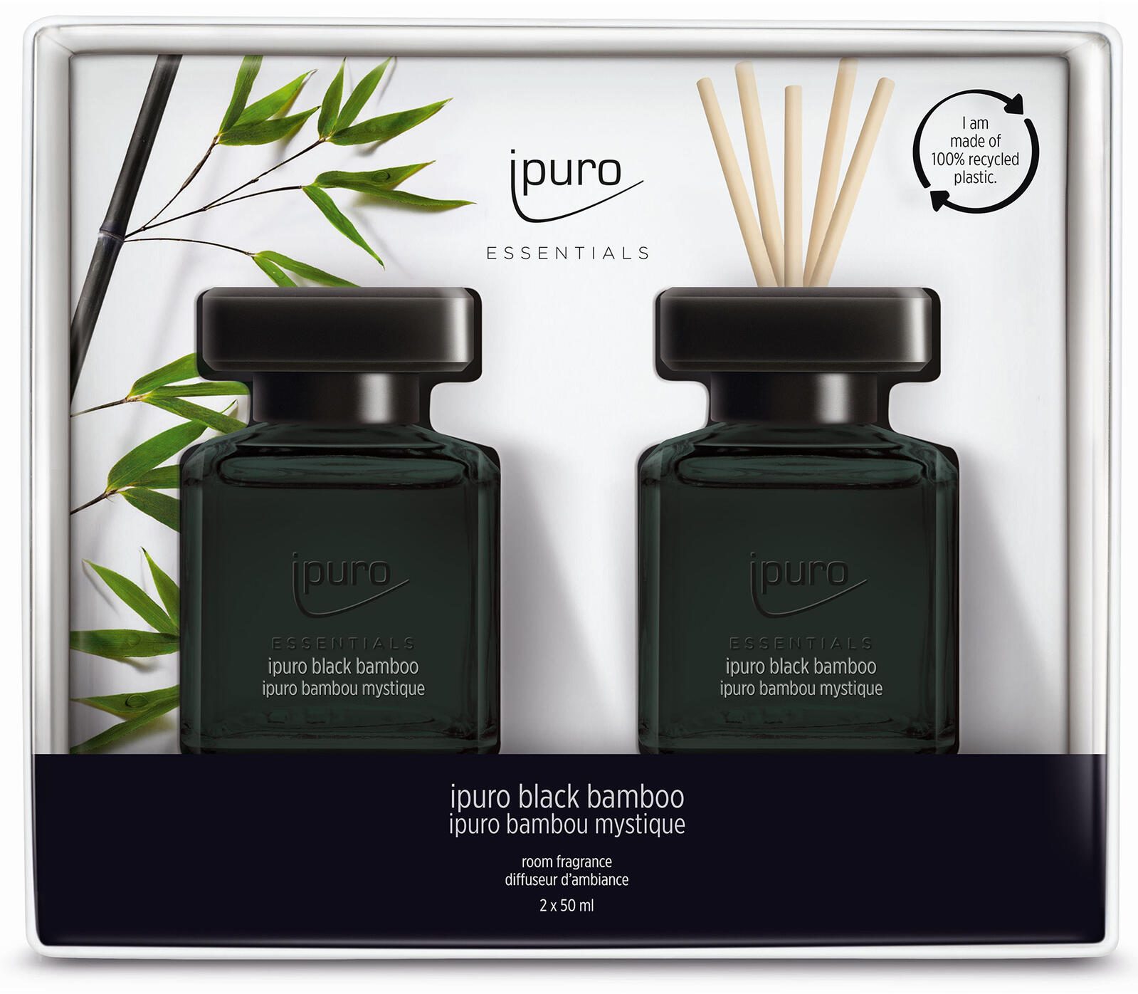 ipuro Raumduft Jasmin, Zitrone, Apfel, Melone, Weißer Moschus, Bernstein 2x 50 ml