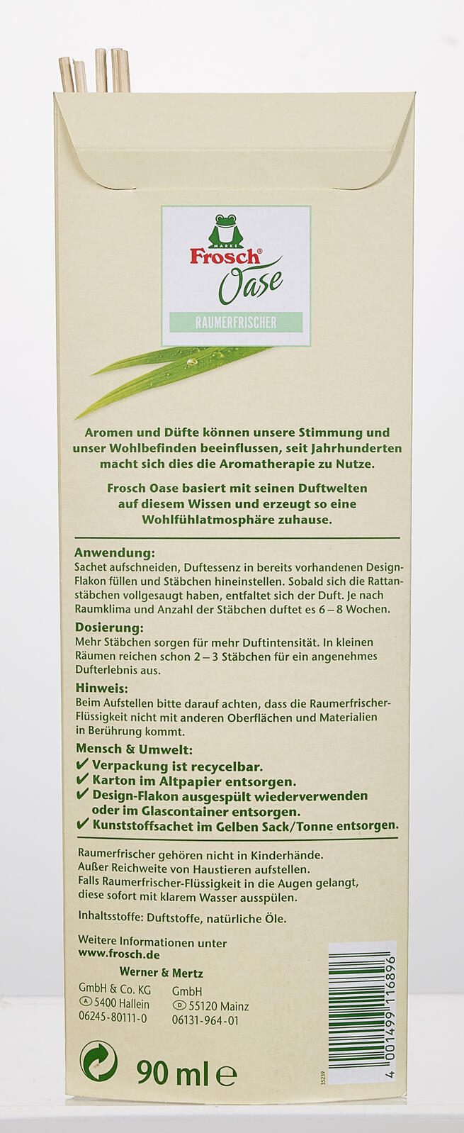 Frosch® Raumduft-Nachfüller Zitronengrasfrische 90,0 ml