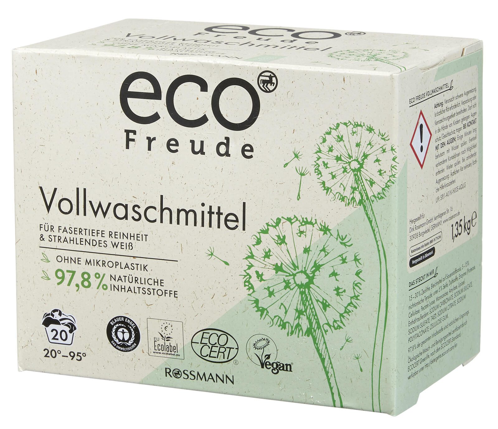 eco Freude Vollwaschmittel frisch 1,35 kg