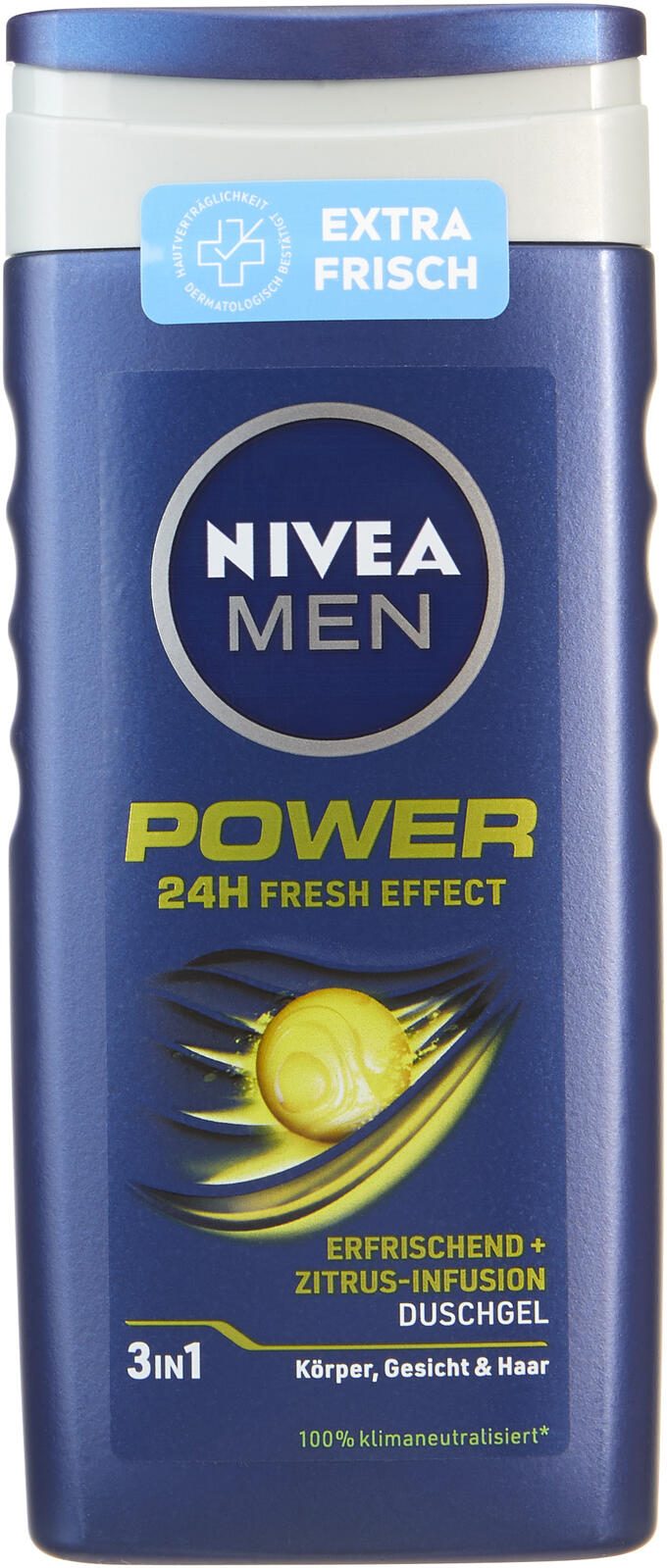 NIVEA MEN 3 in 1 Power Duschgel & Shampoo 250 ml