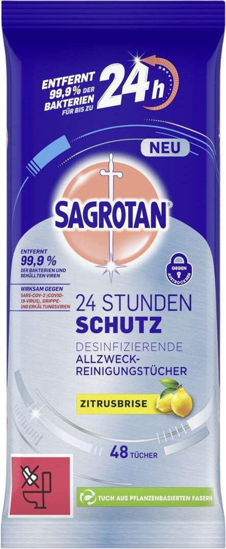 SAGROTAN® feuchte Allzweck-Reinigungstücher 1-lagig
