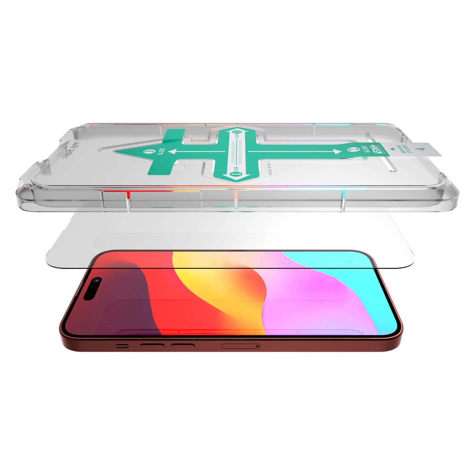 NEXT ONE Display-Schutzglas passend für Modell: iPhone 15 Pro Max - Apple