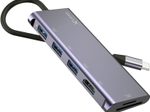 XLAYER Multiport-Adapter USB C Hub 6-in-1 6-in-1
