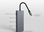 XLAYER Multiport-Adapter USB C Hub 6-in-1 6-in-1