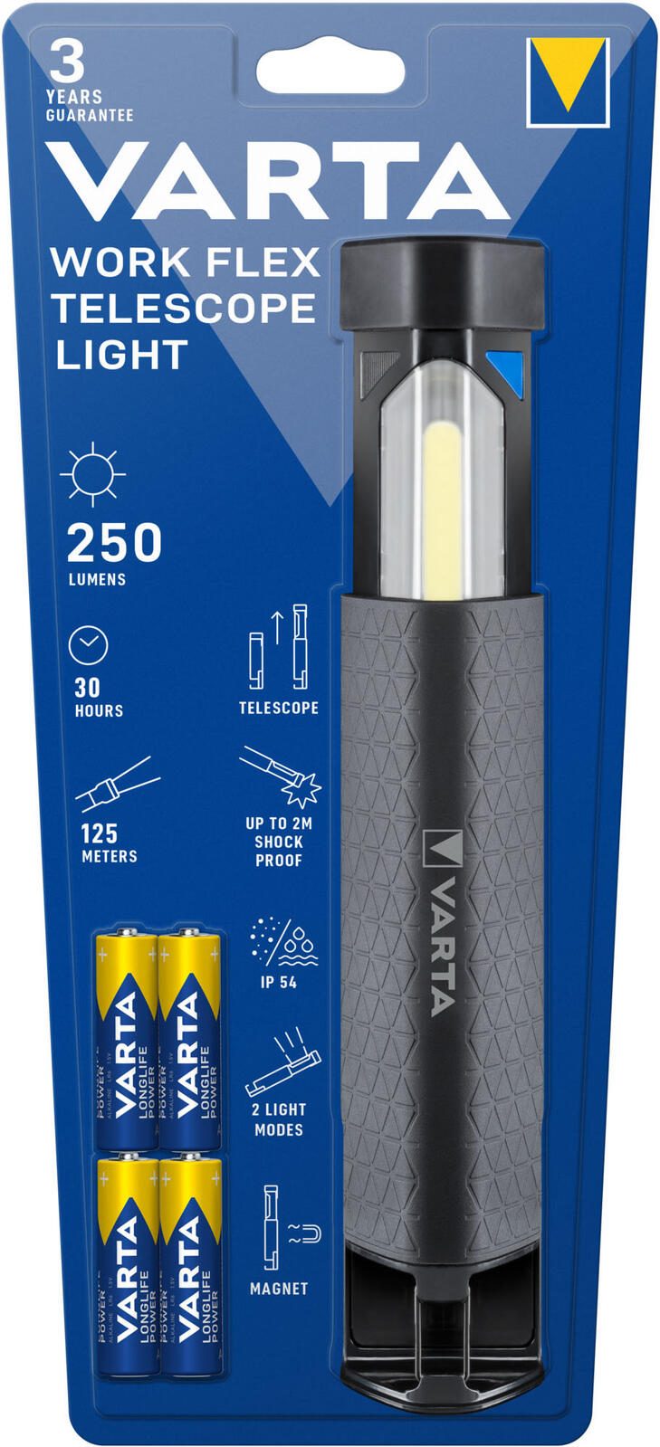 VARTA Handscheinwerfer schwarz