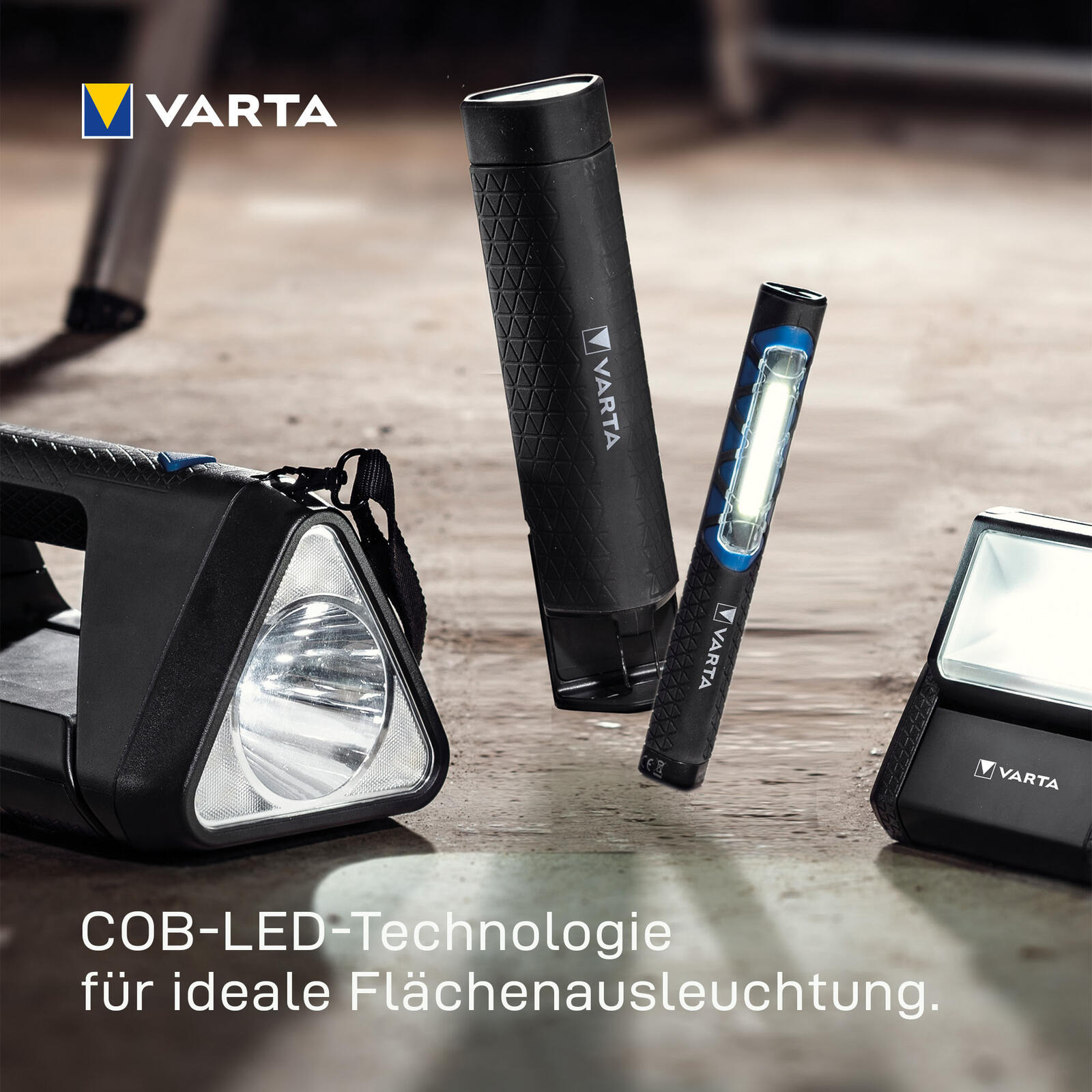 VARTA Handscheinwerfer schwarz