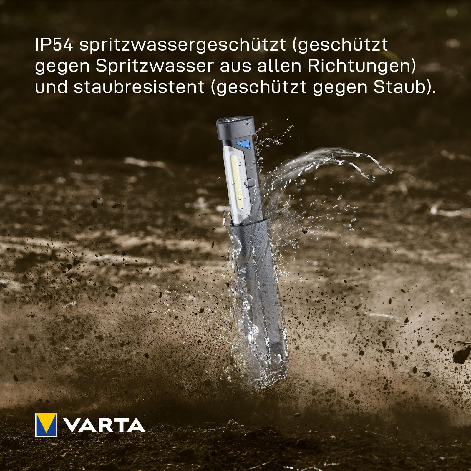 VARTA Handscheinwerfer schwarz