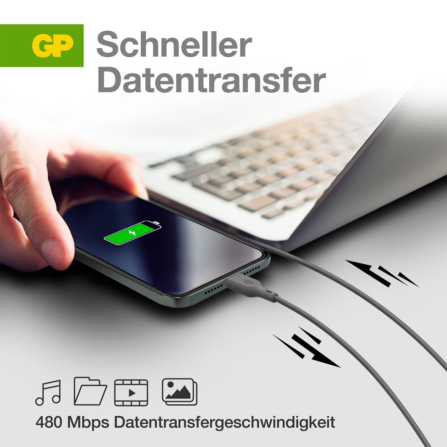 GP Kabel USB-A/Lightning 160GPCL1N-C1 1 m