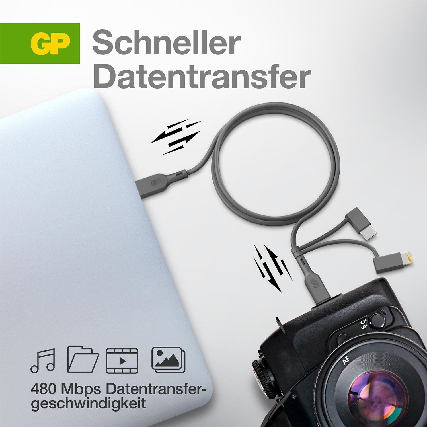 GP Kabel USB-A/3-in-1 160GPCY1N-C1 1 m