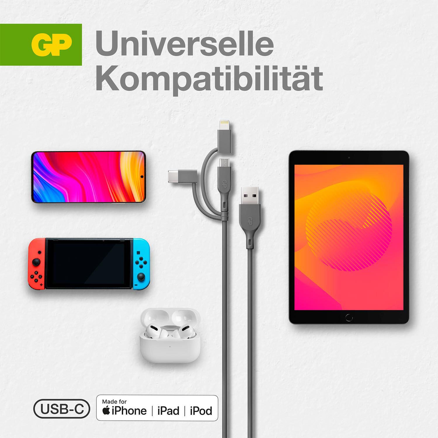 GP Kabel USB-A/3-in-1 160GPCY1N-C1 1 m