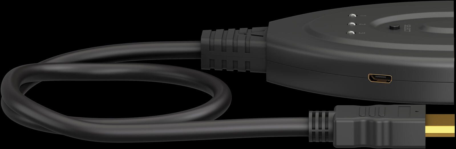 goobay HDMI-Switch Micro USB-B, HDMI 3 auf 1